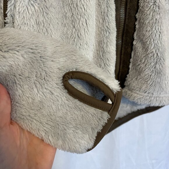 NEW KUHL Women's Flight Jacket Fleece Zip Up Pockets Hooded Stone Size Large - Picture 7 of 15